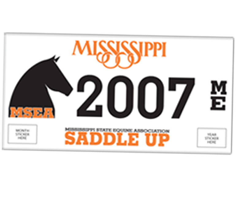 MSEA SADDLE UP License Plate