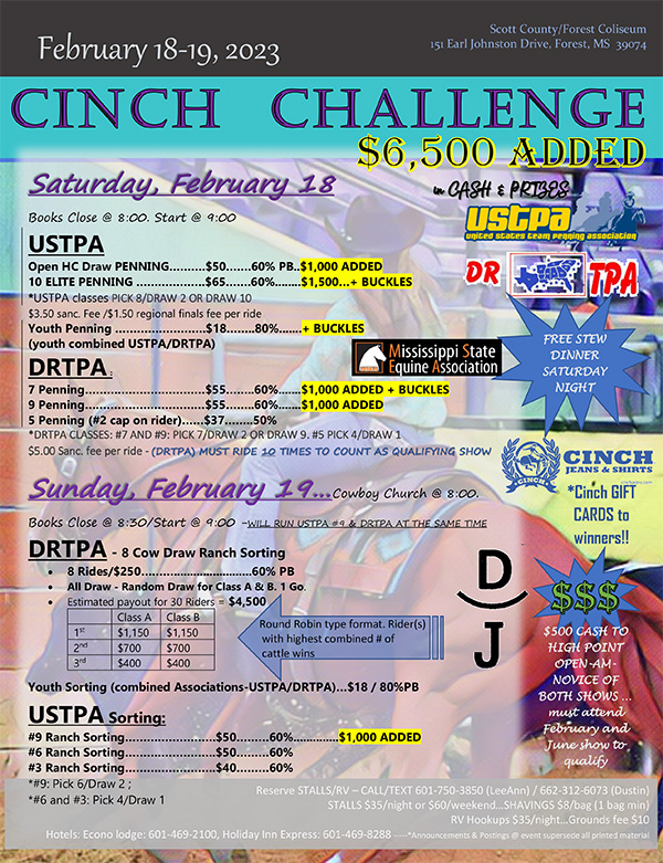 Cinch Challenge - February 18-19, 2023