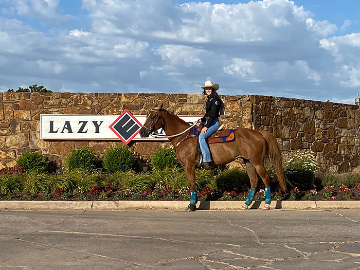 Josi Johnson representing MS at the National Little Britches Finals in Guthrie, OK